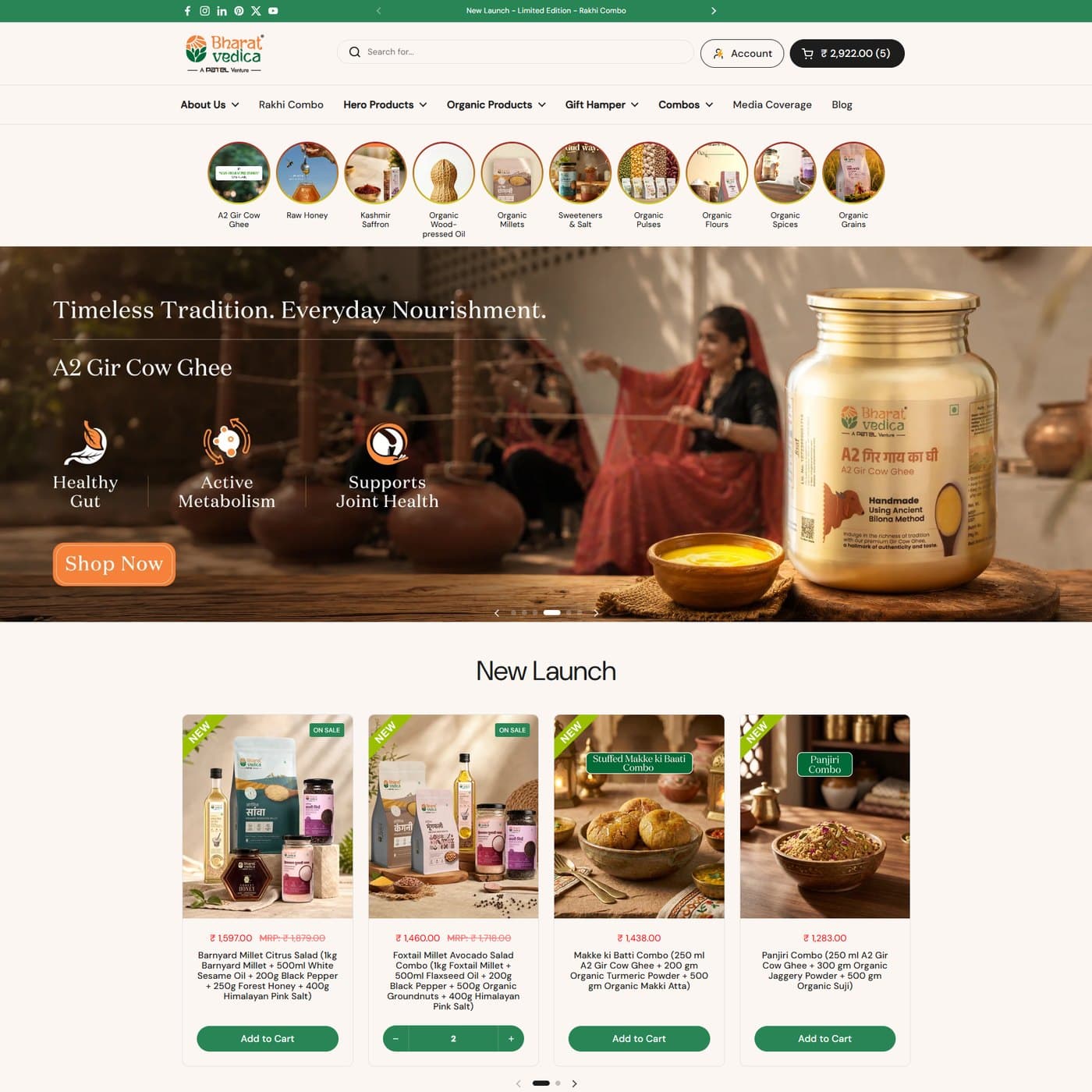 Bharat Vedica, From Farm to Storefront — the delivered interface