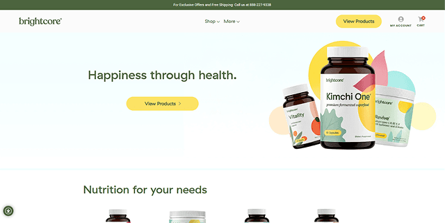 An Organic Superfood Store Built With GemPages