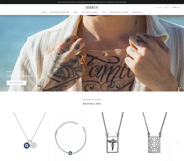 A Modern Shopify Storefront for a Barcelona Fine Jewelry Brand — the delivered interface