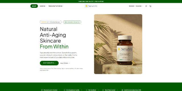 A Custom Shopify Theme for a Single-Product Skin Supplement