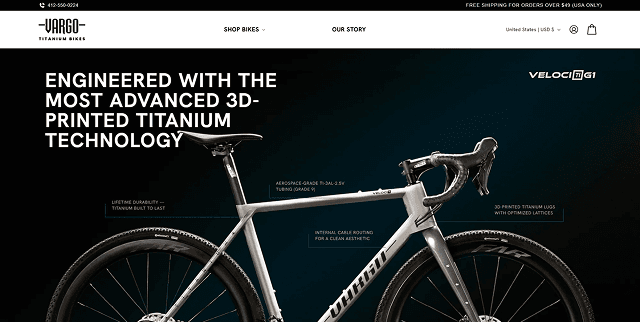 A Two-Product Store for 3D-Printed Titanium Bikes