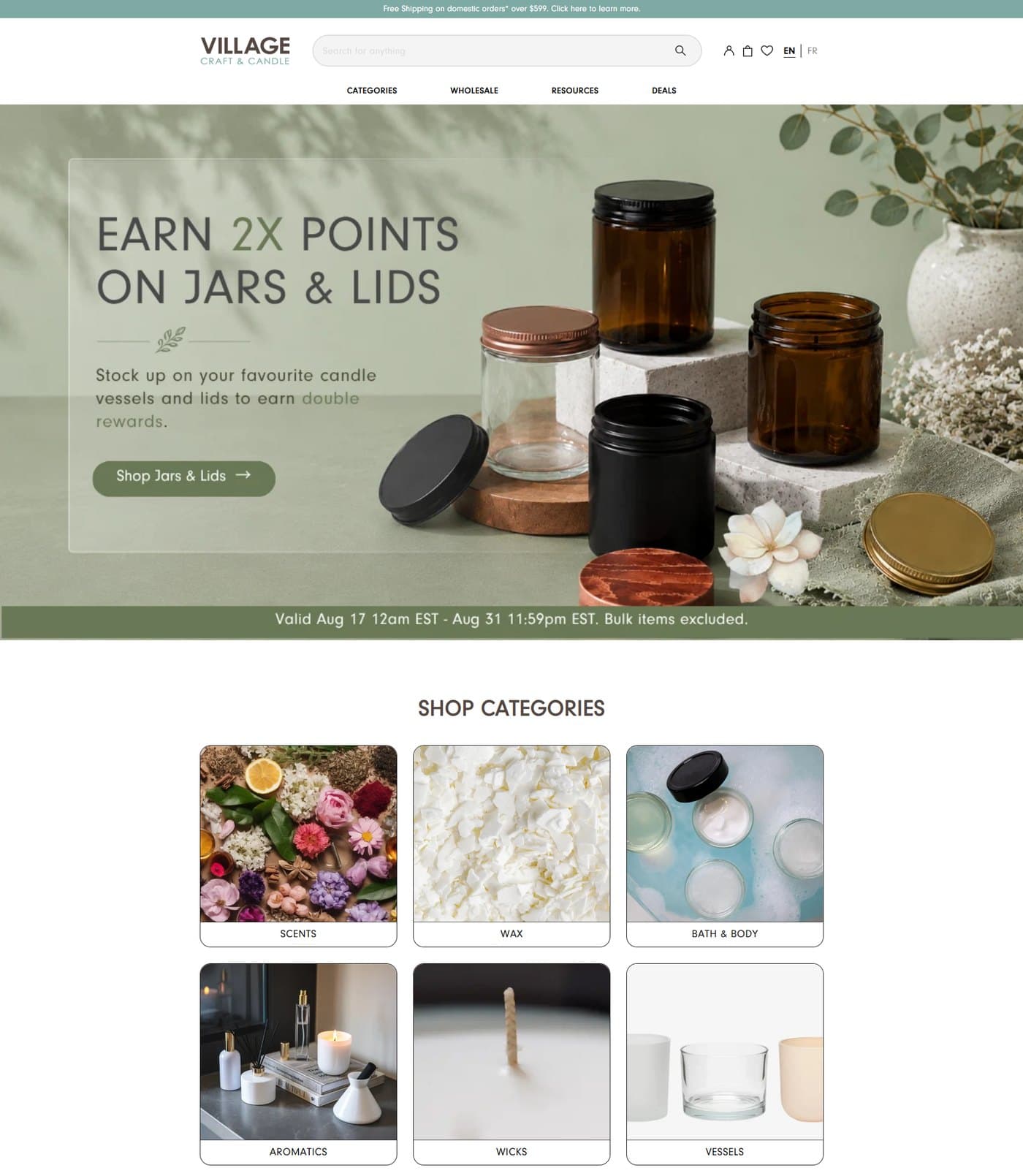 Helping a Brand Sell Fragrance Candles Online — the delivered interface