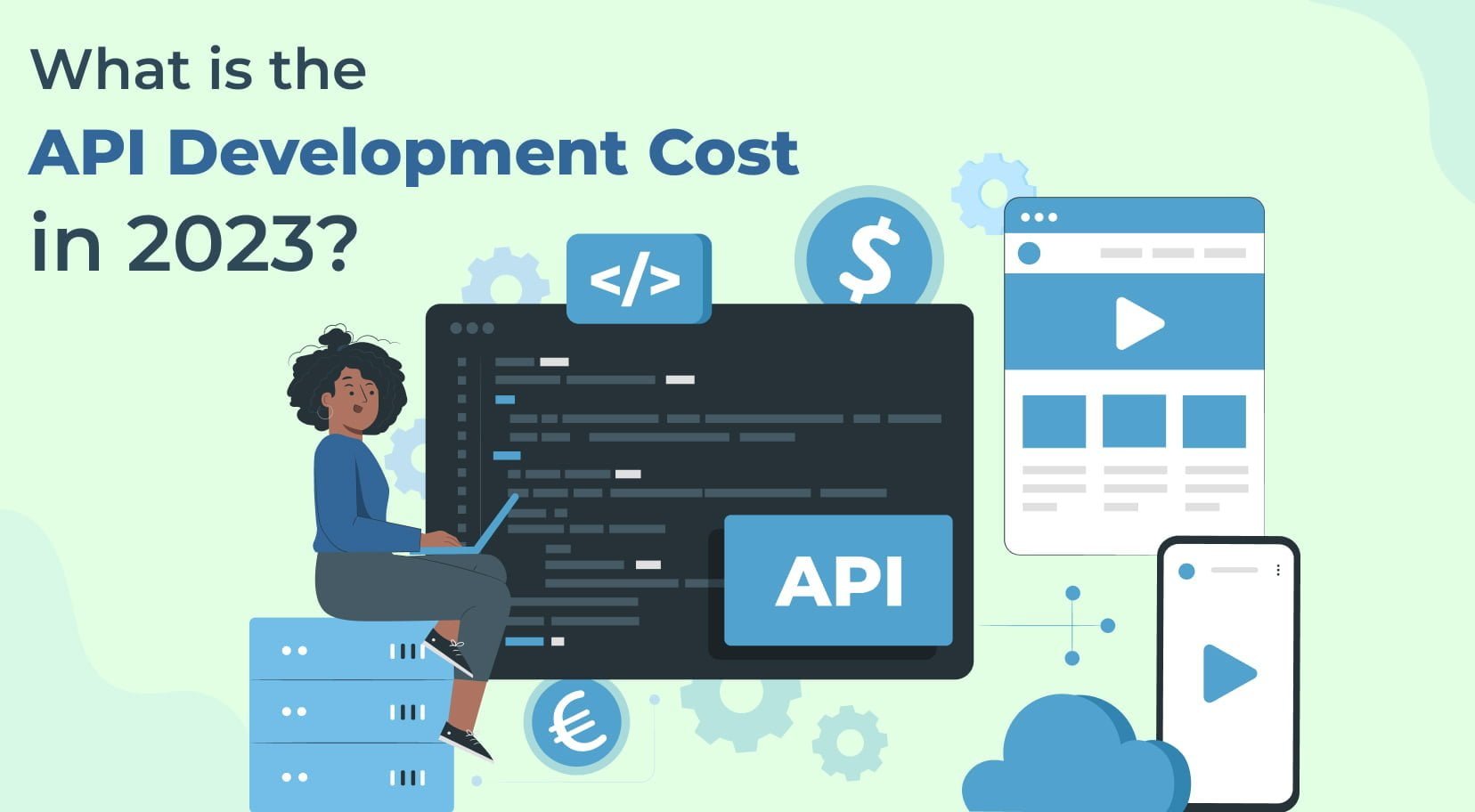 What is the API development cost in 2023