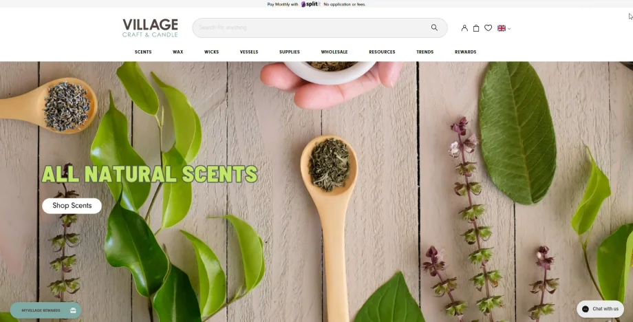 Village craft & candle case study of Shopify Partners